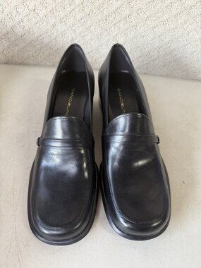 NWT Bandolino Jilena Mens Black Moccasins Loafers vintage original box Size 10